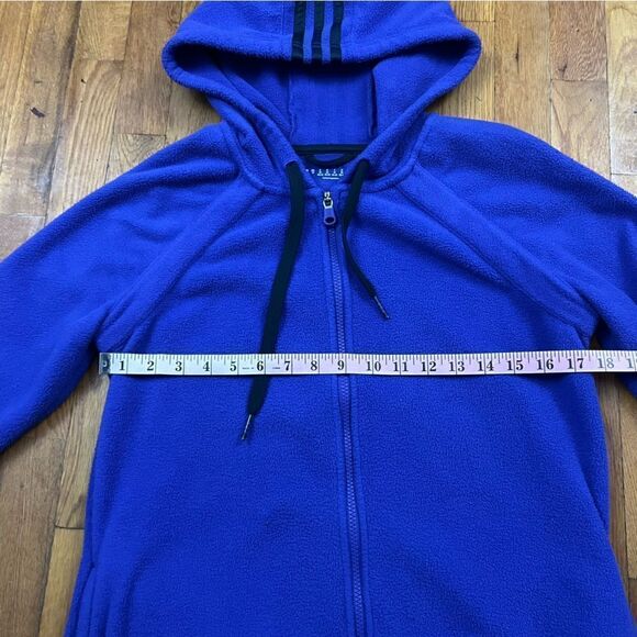 Retro Adidas Fleece Full Zip Hoodie - Picture 6 of 7